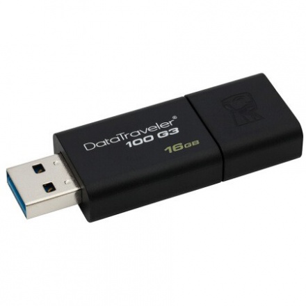 金士顿（Kingston）16GB USB3.0 U盘 DT100G3 黑色 滑盖设计
